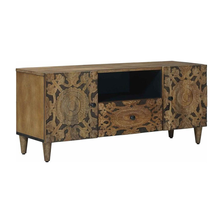 TV Cabinet Brown Solid Mango Wood