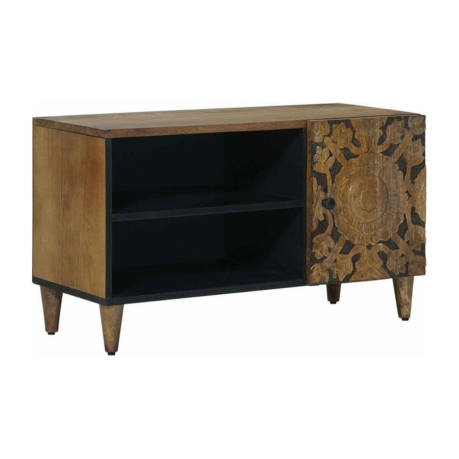 TV Cabinet Brown Solid Mango Wood