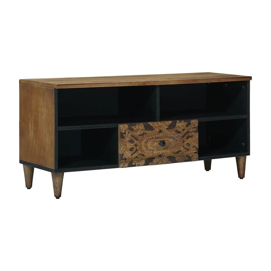 TV Cabinet Brown Solid Mango Wood