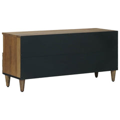 vidaXL TV Cabinet with Shelf Brown 100 x 33.5 x 46 cm Solid Mango Wood 5