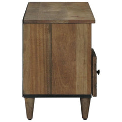 vidaXL TV Cabinet with Shelf Brown 100 x 33.5 x 46 cm Solid Mango Wood 4