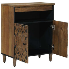 vidaXL Sideboard with Storage Brown 60 x 33.5 x 75 cm Solid Mango Wood 2