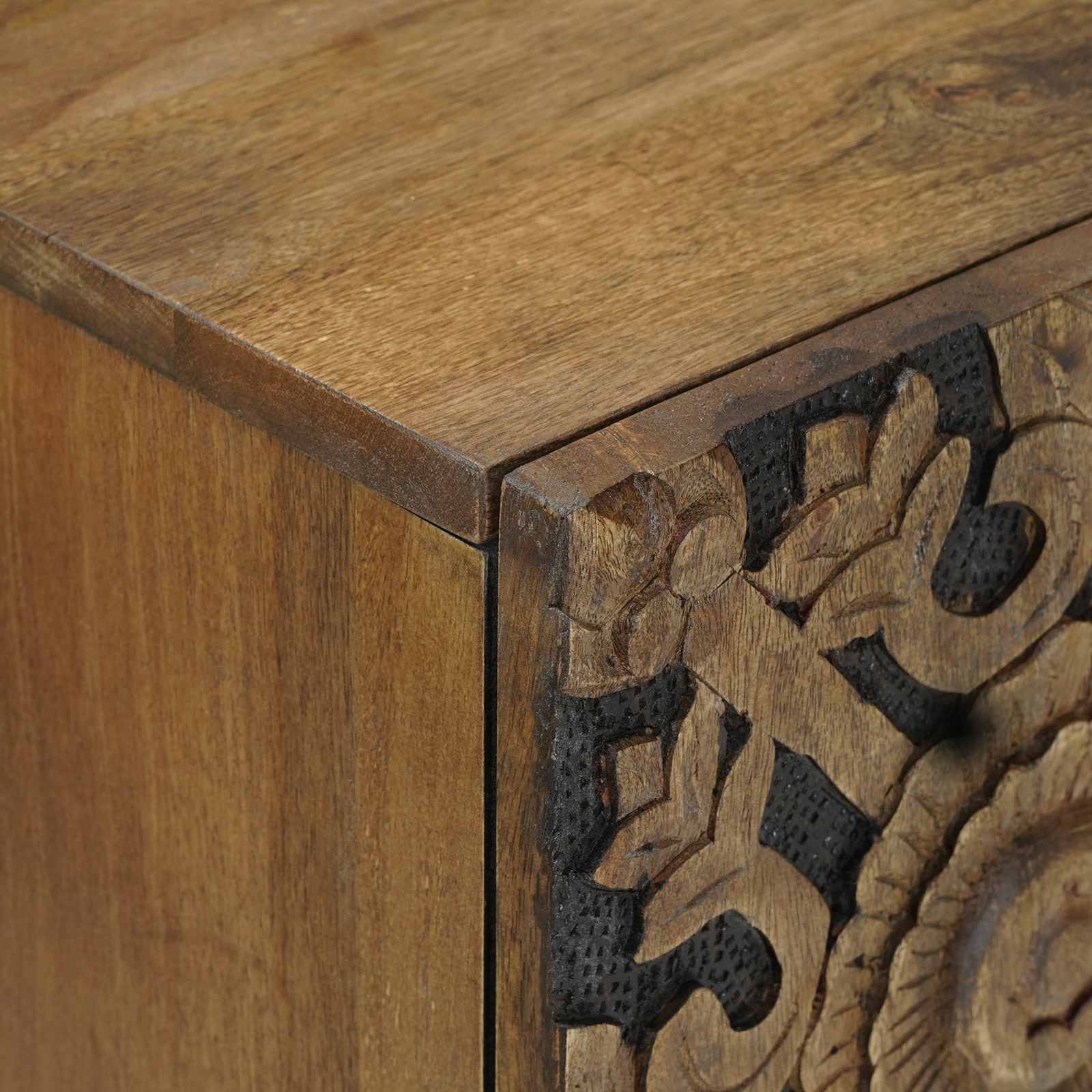 vidaXL Sideboard with Storage Brown 60 x 33.5 x 75 cm Solid Mango Wood 6