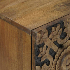 vidaXL Sideboard with Storage Brown 60 x 33.5 x 75 cm Solid Mango Wood 6