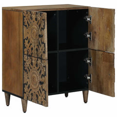 vidaXL Sideboard with Storage Brown 60 x 33.5 x 75 cm Solid Mango Wood 2