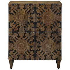 vidaXL Sideboard with Storage Brown 60 x 33.5 x 75 cm Solid Mango Wood 3