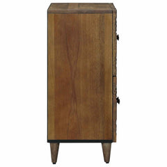vidaXL Sideboard with Storage Brown 60 x 33.5 x 75 cm Solid Mango Wood 4