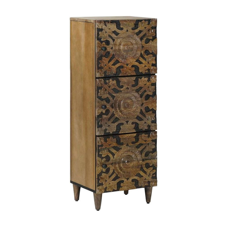 Highboard Brown Solid Mango Wood