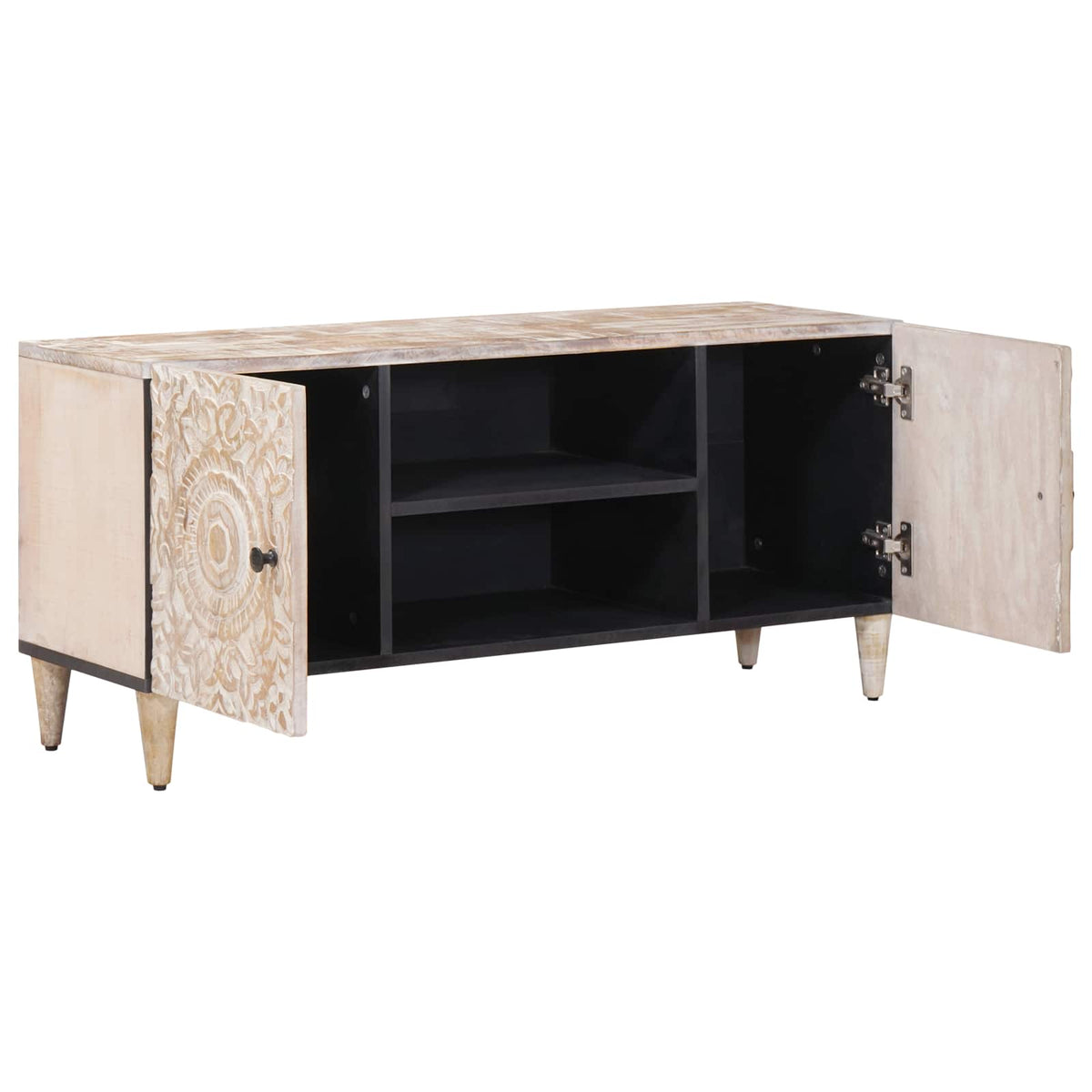TV Cabinet Solid Mango Wood