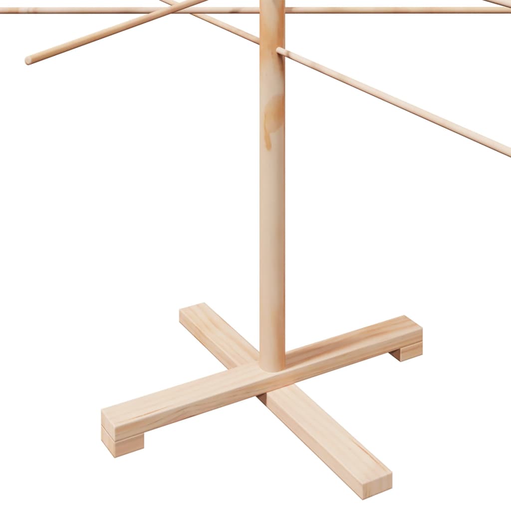 vidaXL Wooden Christmas Tree for Decoration 210 cm Solid Wood Pine 6