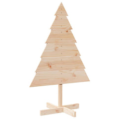vidaXL Wooden Christmas Tree for Decoration 110 cm Solid Wood 2