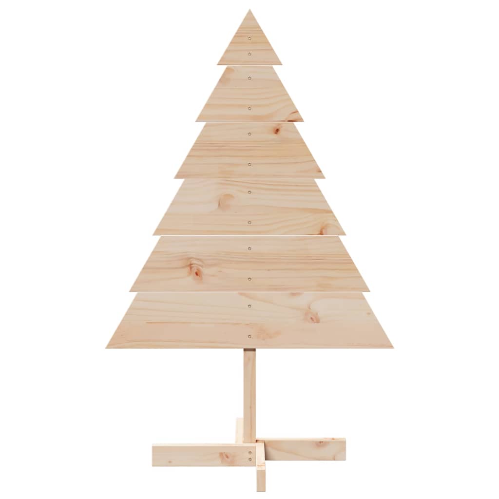 vidaXL Wooden Christmas Tree for Decoration 110 cm Solid Wood 3