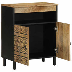 vidaXL Sideboard 60x33,5x75 cm Solid Rough Wood Mango 2