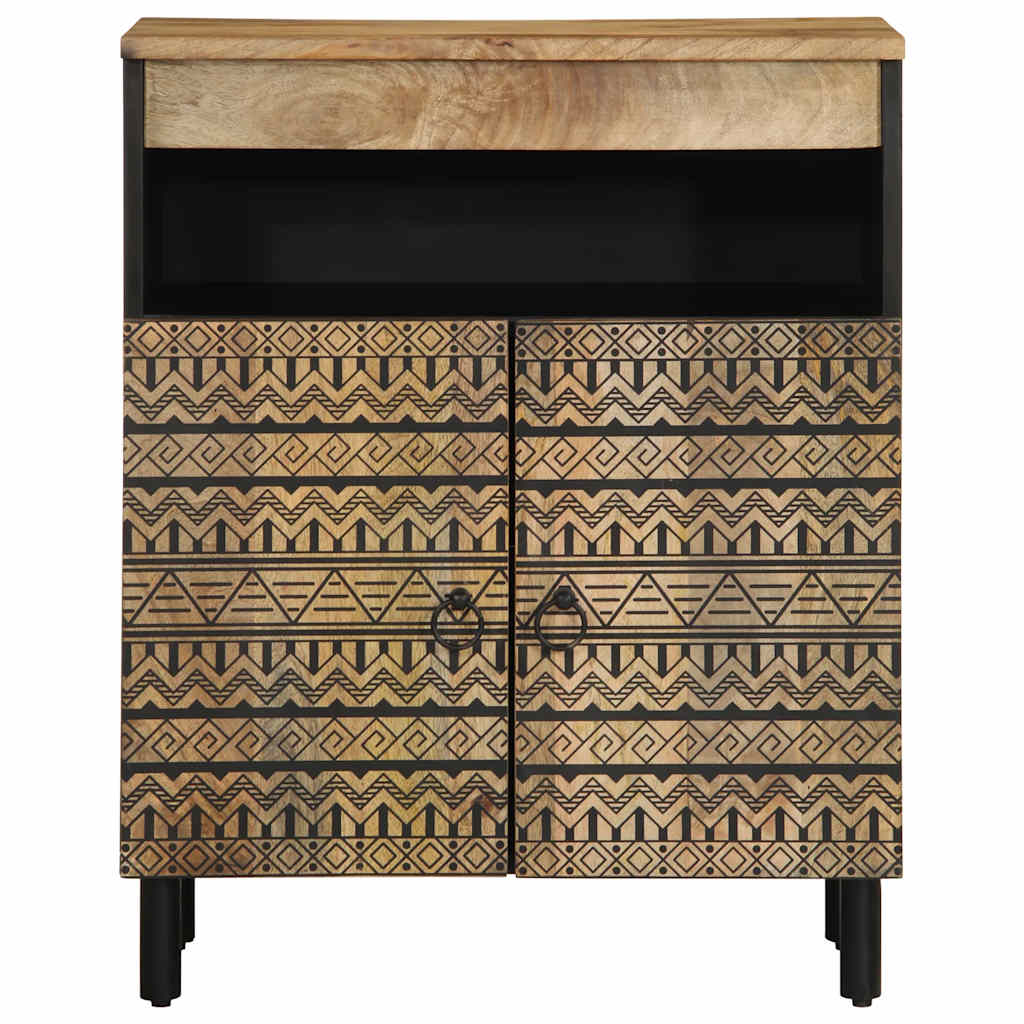 vidaXL Sideboard 60x33,5x75 cm Solid Rough Wood Mango 3