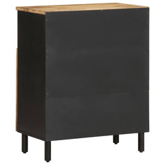 vidaXL Sideboard 60x33,5x75 cm Solid Rough Wood Mango 4
