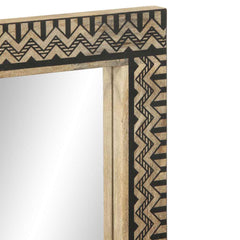 vidaXL Bathroom Mirror 50x70 cm Solid Wood Mango and Glass 5