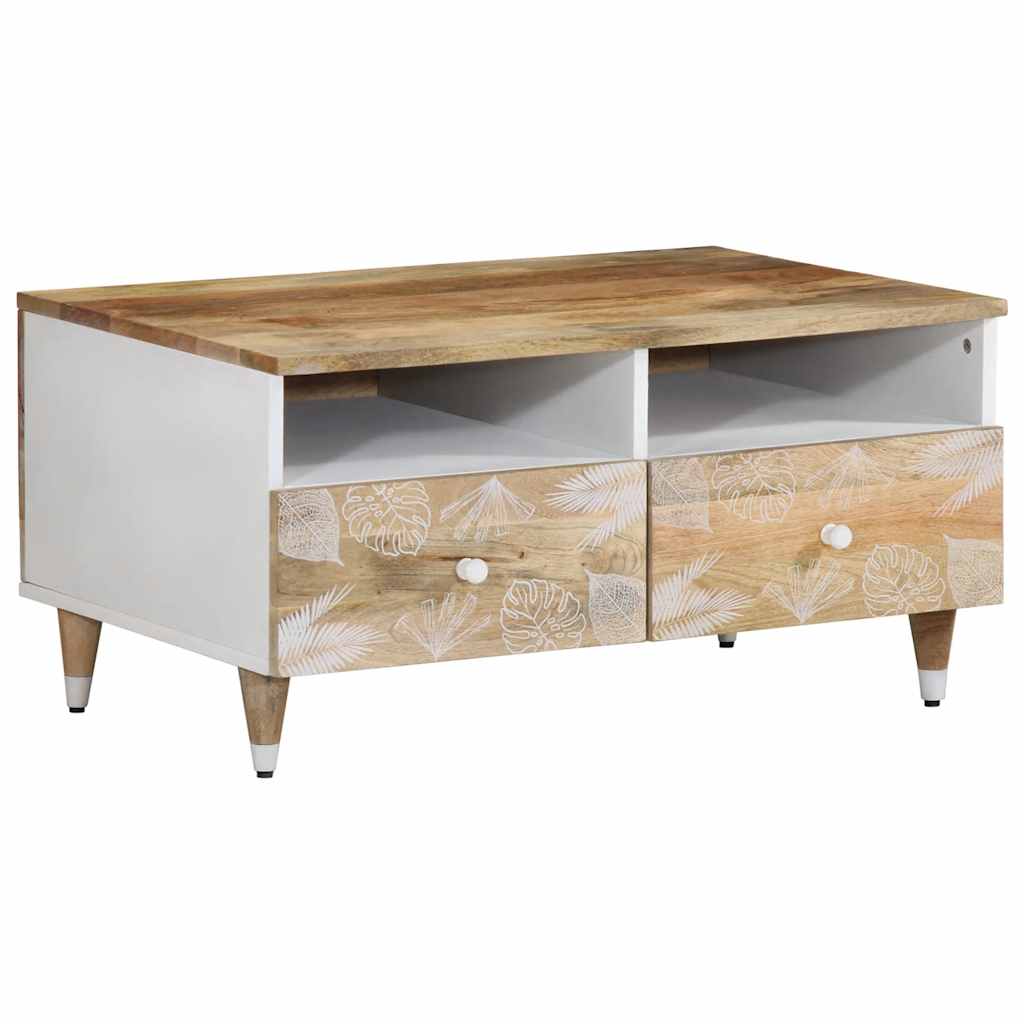 vidaXL Coffee Table 80x54x40 cm Solid Wood Mango 1