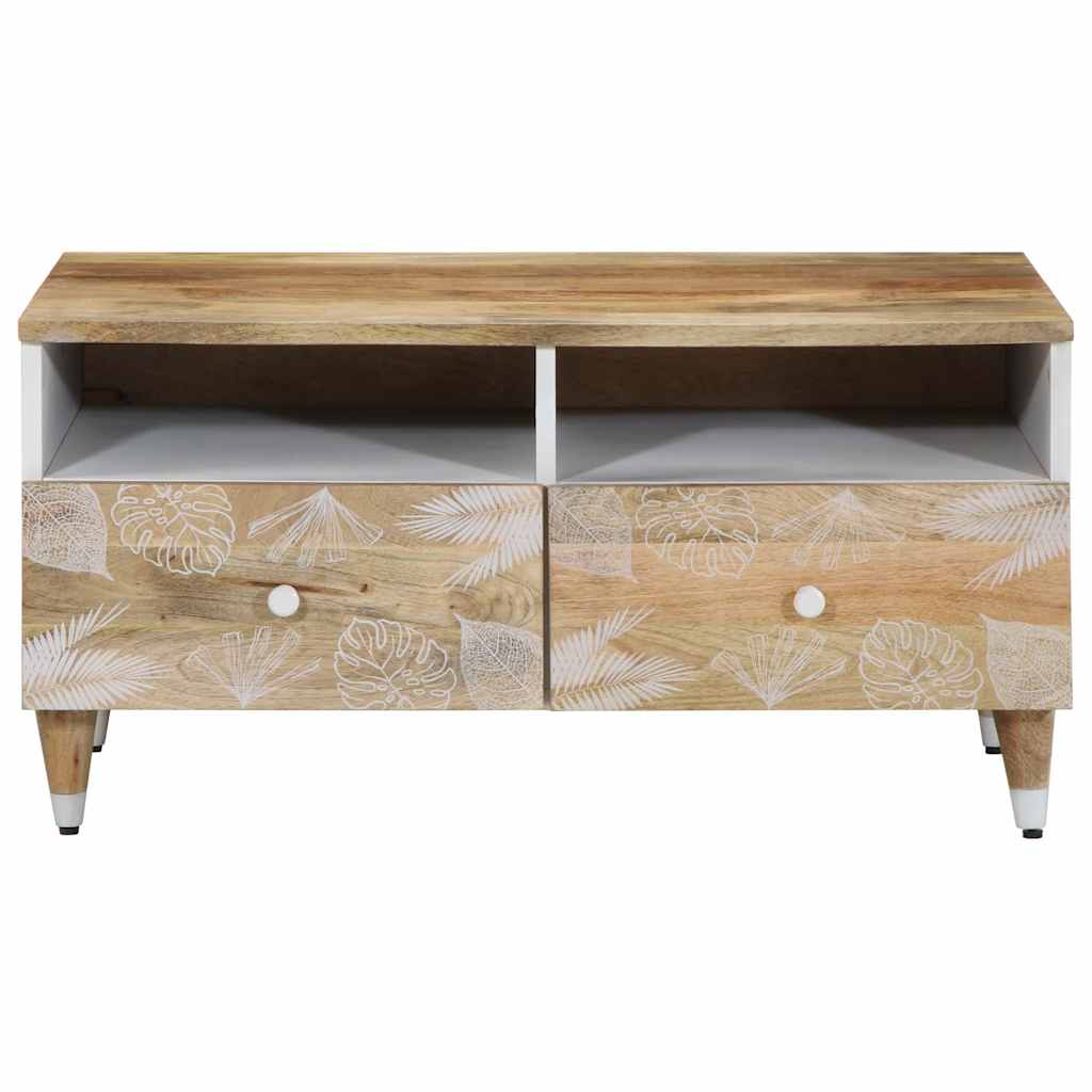 vidaXL Coffee Table 80x54x40 cm Solid Wood Mango 2