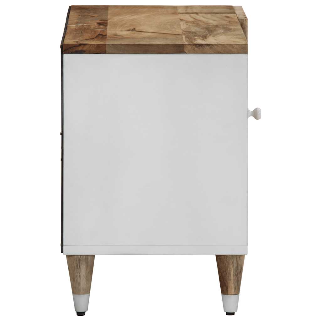 vidaXL TV Cabinet 80x31.5x46 cm Solid Wood Mango 4