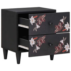 vidaXL Bedside Table 2 pcs Brown 40 x 33.5 x 46 cm Solid Mango Wood 2