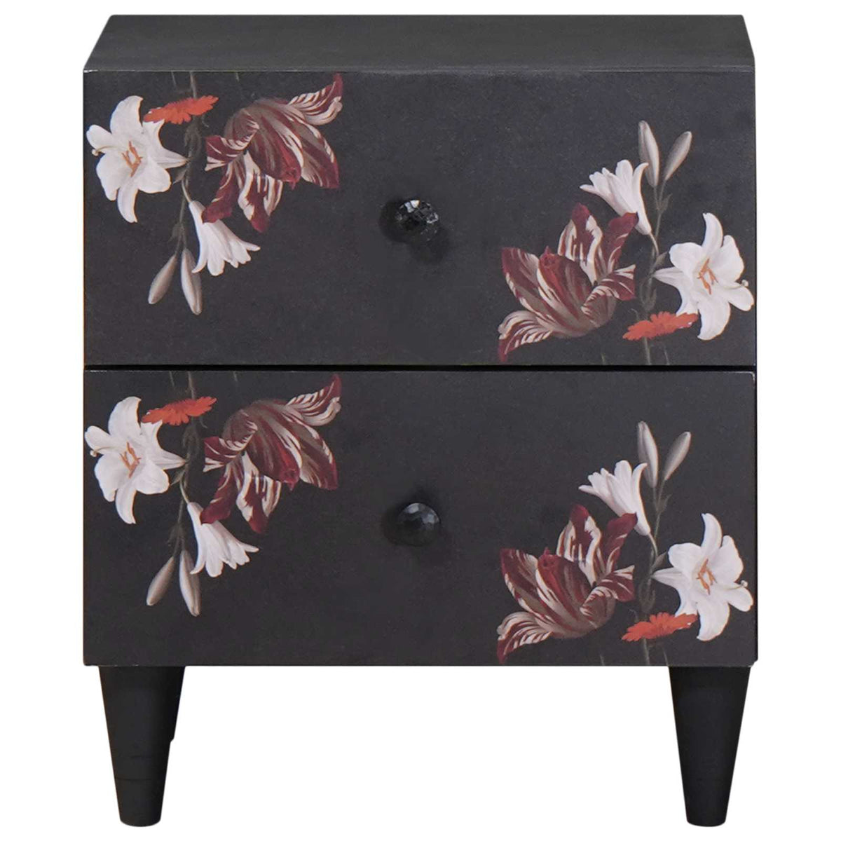 vidaXL Bedside Table 2 pcs Brown 40 x 33.5 x 46 cm Solid Mango Wood 3