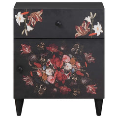vidaXL Bedside Table Multicolour 50 x 33 x 60 cm Solid Mango Wood 3