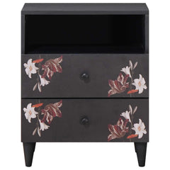 vidaXL Bedside Table Multicolour 50 x 33 x 60 cm Solid Mango Wood 3