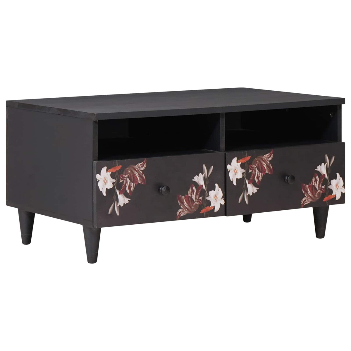 vidaXL Coffee Table Multicolour 80 x 54 x 40 cm Solid Mango Wood 1