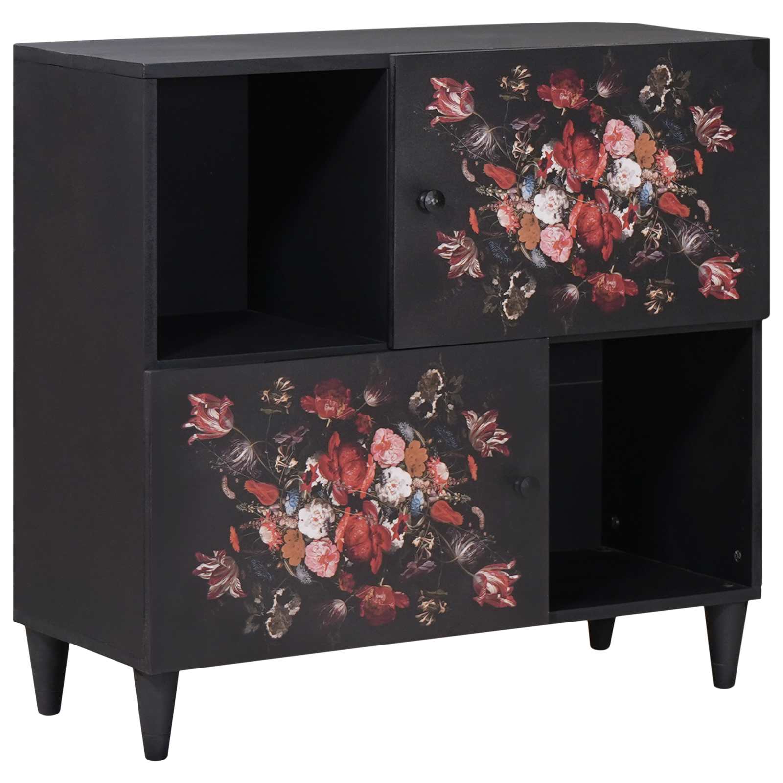 vidaXL Storage Cabinets Multicolour 80 x 33.5 x 75 cm Solid Mango Wood 1