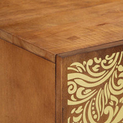 TV Cabinet Honey Brown Solid Mango Wood, image 6