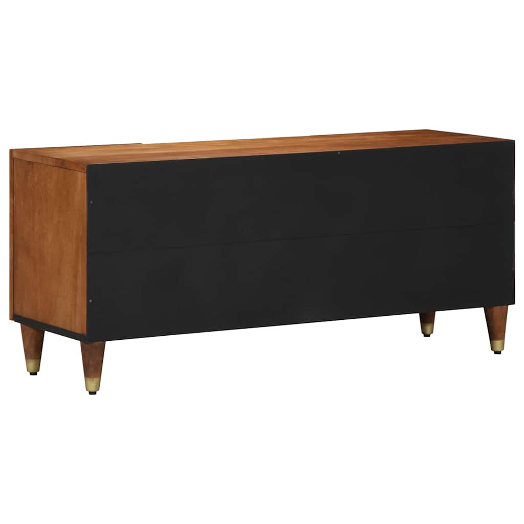 TV Cabinet Honey Brown Solid Mango Wood, image 5