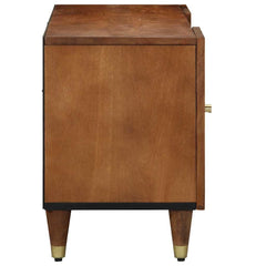 TV Cabinet Honey Brown Solid Mango Wood, image 4