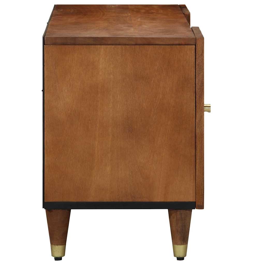 TV Cabinet Honey Brown Solid Mango Wood, image 4