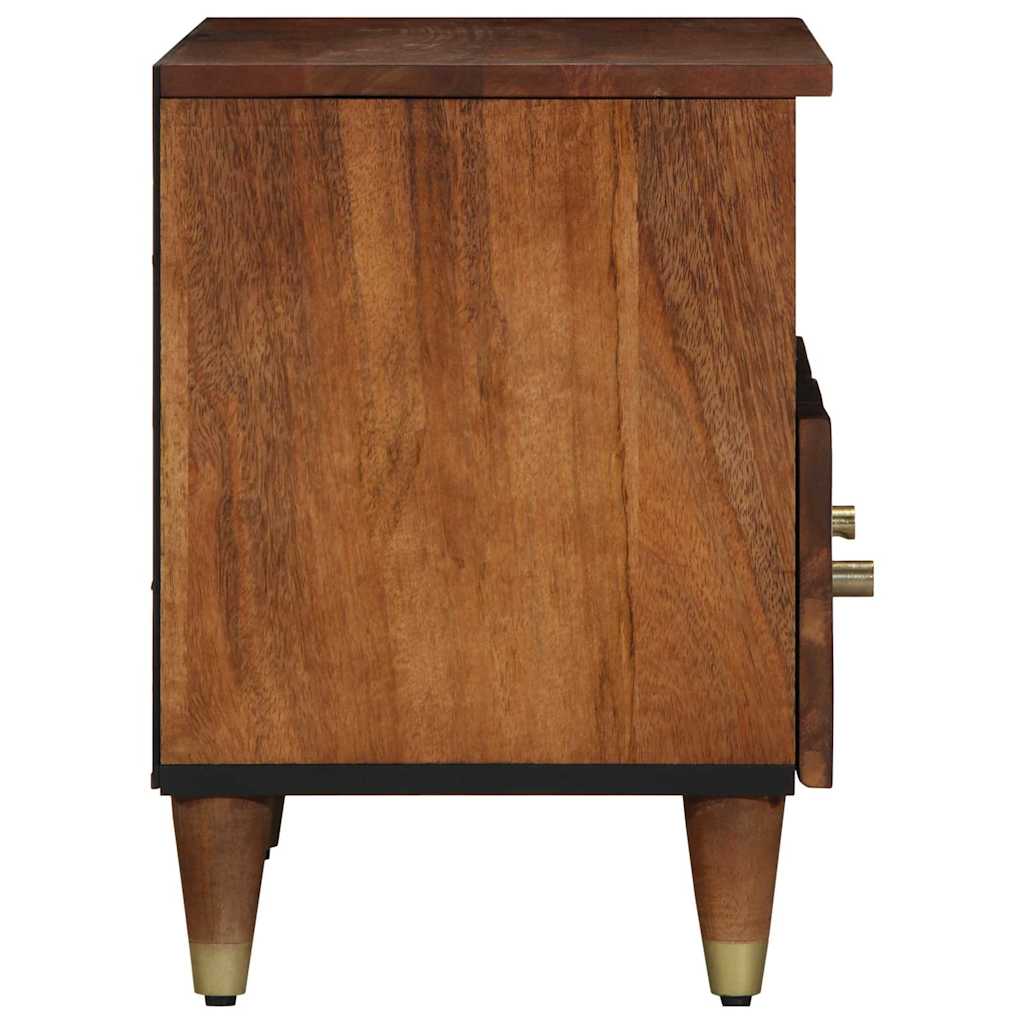 vidaXL TV Cabinet Honey Brown 70 x 33 x 46 cm Solid Mango Wood 4
