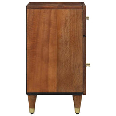 vidaXL Bedside Cabinet with Door Honey Brown 50 x 33 x 60 cm 4