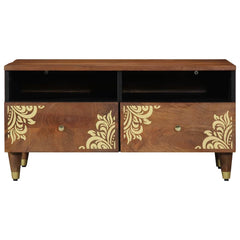 Coffee Table with Drawer 80 x 54 x 40 cm Solid Mango Wood Honey brown