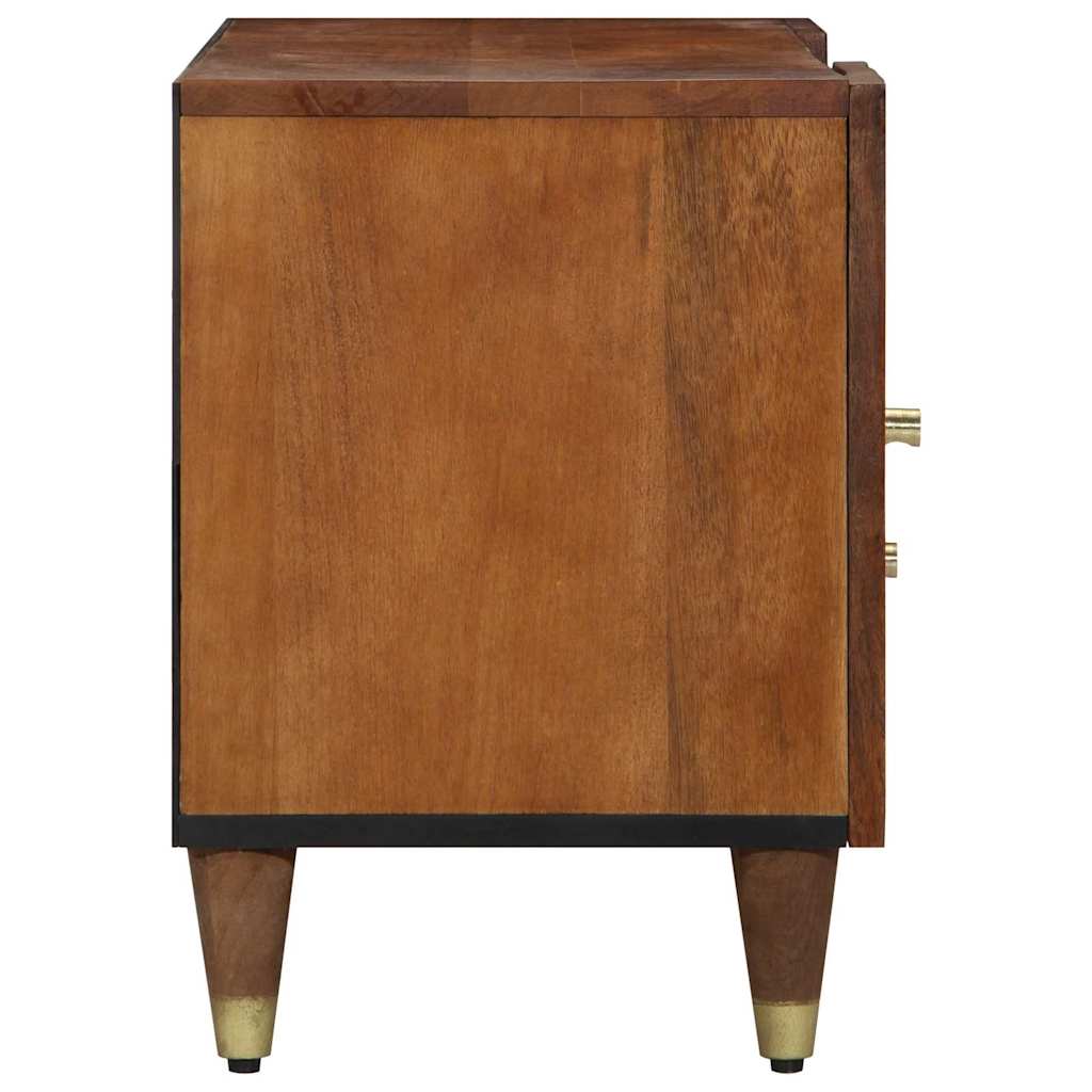 vidaXL TV Cabinet Honey Brown 105 x 33 x 46 cm Solid Mango Wood 4