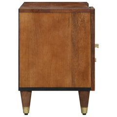 vidaXL TV Cabinet Honey Brown 105 x 33 x 46 cm Solid Mango Wood 4