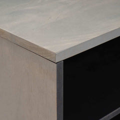 vidaXL TV Cabinet Grey 80 x 33 x 46 cm Solid Mango Wood 6