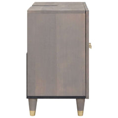 Sink cabinet 62 x 33 x 58 cm Solid Mango Wood Grey