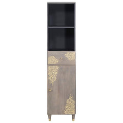 Bathroom Cabinet 38 x 33 x 160 cm Solid Mango Wood Grey