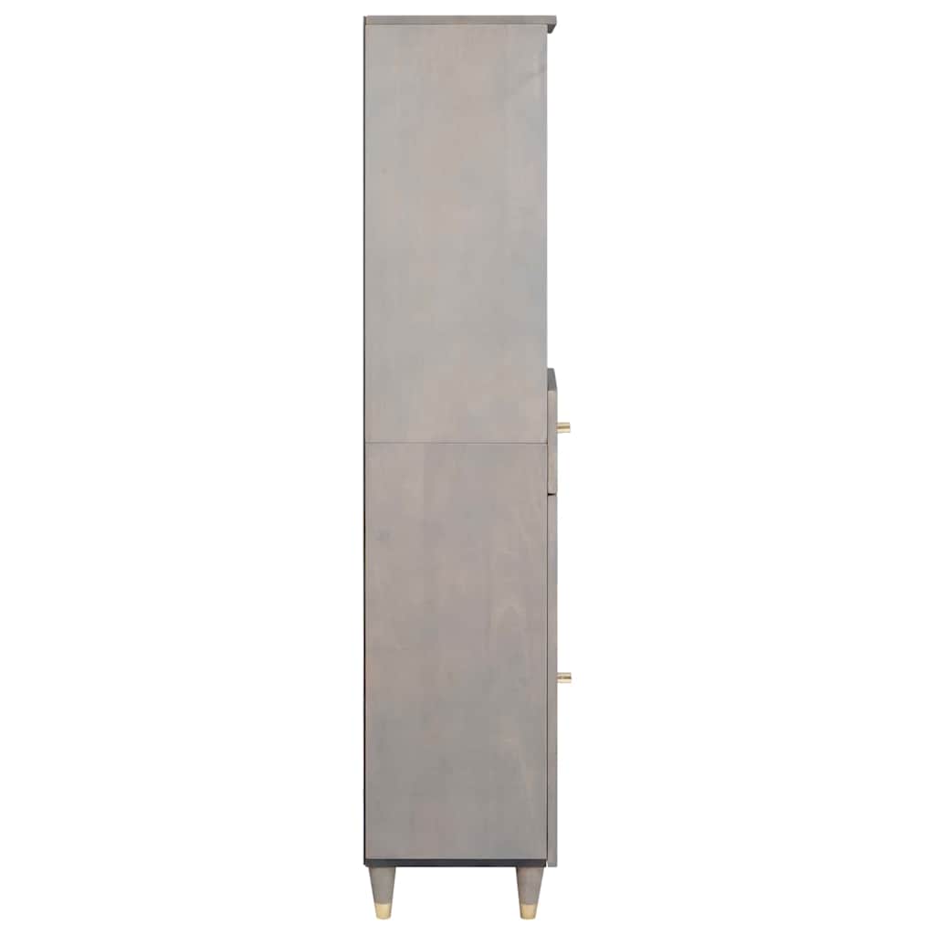 Bathroom Cabinet 38 x 33 x 160 cm Solid Mango Wood Grey