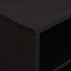 vidaXL TV Cabinet Black 80 x 33 x 46 cm Solid Mango Wood 6