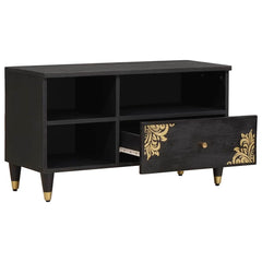 TV Cabinet with Drawer Solid Mango Wood