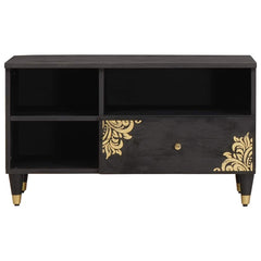TV Cabinet with Drawer Solid Mango Wood