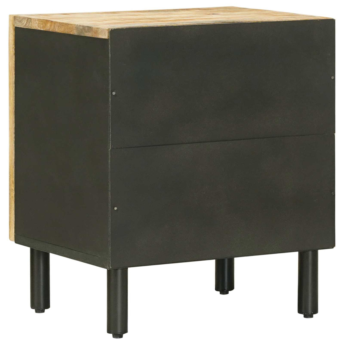 vidaXL Bedside Table 2 pcs Natural 40 x 33 x 46 cm Solid Mango Wood 6