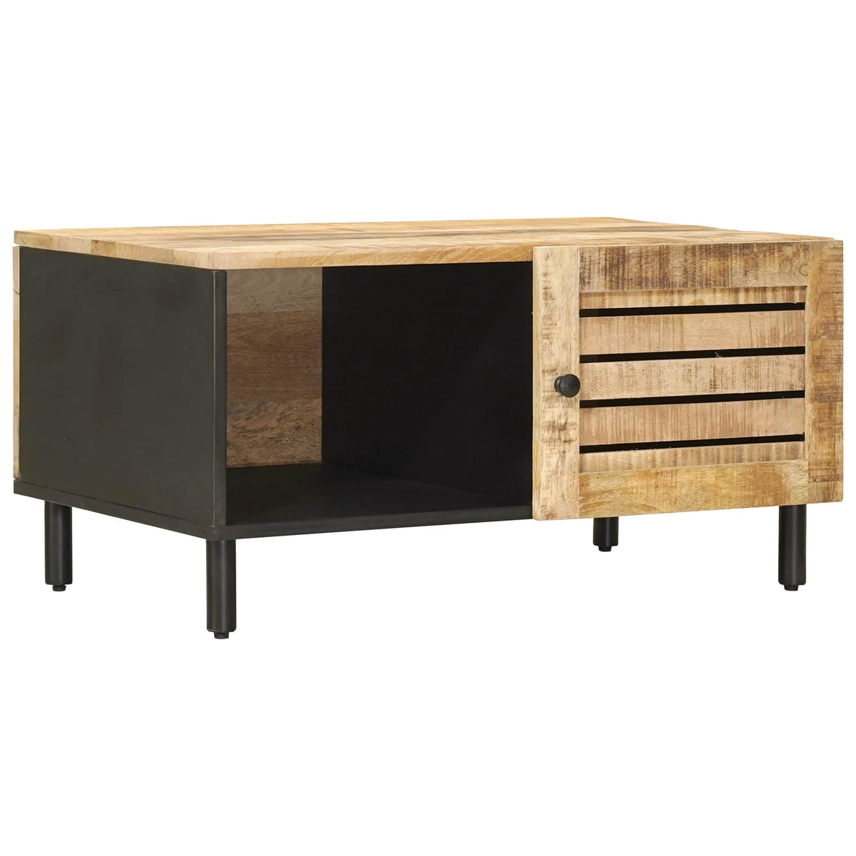 vidaXL Coffee Table Natural 80 x 50 x 40 cm Solid Mango Wood 2
