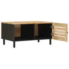 vidaXL Coffee Table Natural 80 x 50 x 40 cm Solid Mango Wood 3