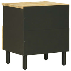 vidaXL Bedside Table Natural 40 x 33 x 46 cm Solid Mango Wood 6
