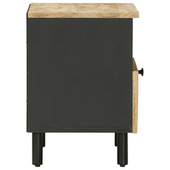 vidaXL Bedside Table Natural 40 x 33 x 46 cm Solid Mango Wood 5